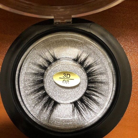 Handmade 3D Mink Lashes #8 Long Thick Eyelashes Extension 100% Real Mink - Picture 4 of 4